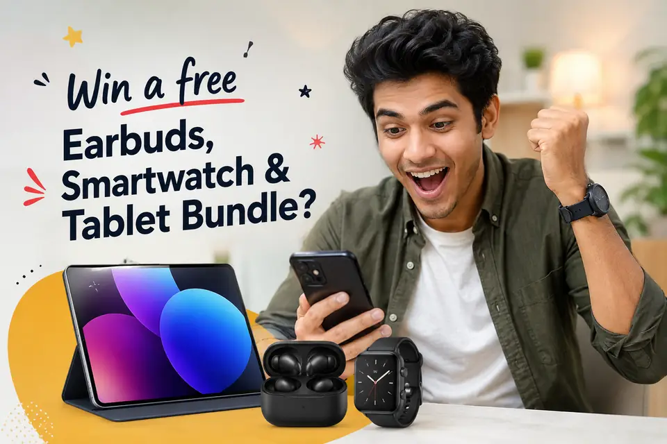 Win a free earbuds, smartwatch and tablet bundle
